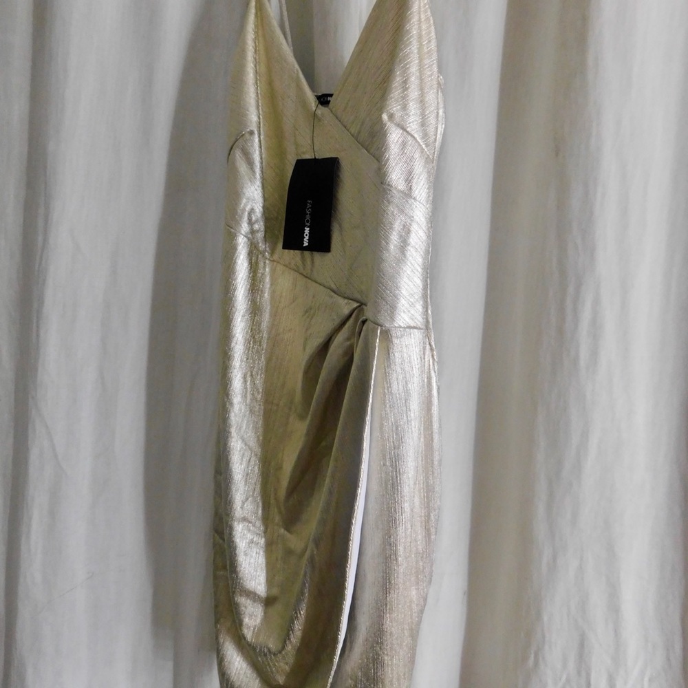 Fashion Nova Metallic Dress